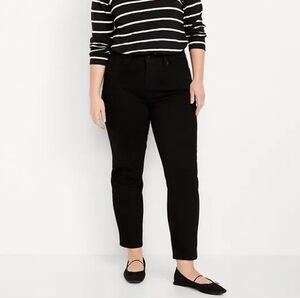 Old Navy| High-Rise O.G. Straight Secret Smooth Pockets Black Jeans